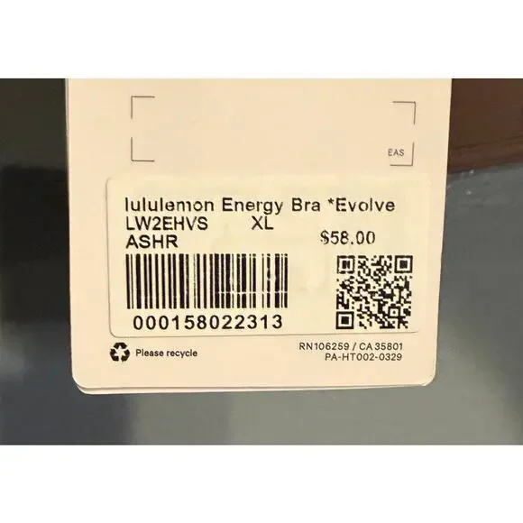 NWT Lululemon Energy Bra *Evolve - Size Extra Large - Picture 6 of 7